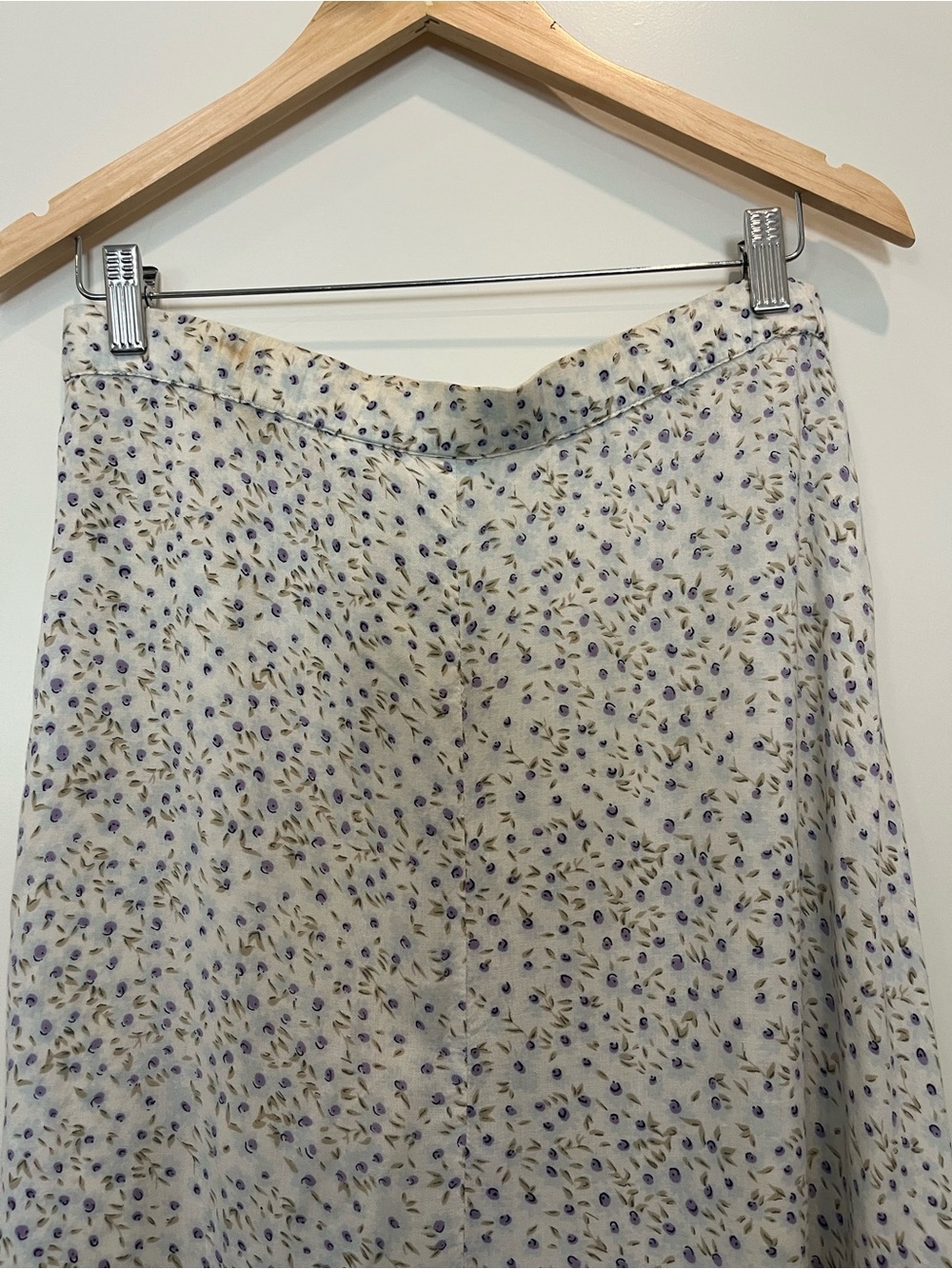 Vtg Honors ditsy floral midi cottagecore flowy coquette spring boho skirt sz M - Picture 9 of 11